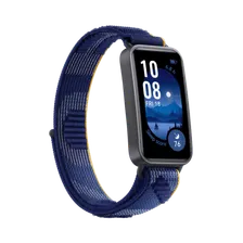 Фитнес браслет Huawei Band 9, синий / синий нейлоновый ремешок (RU)