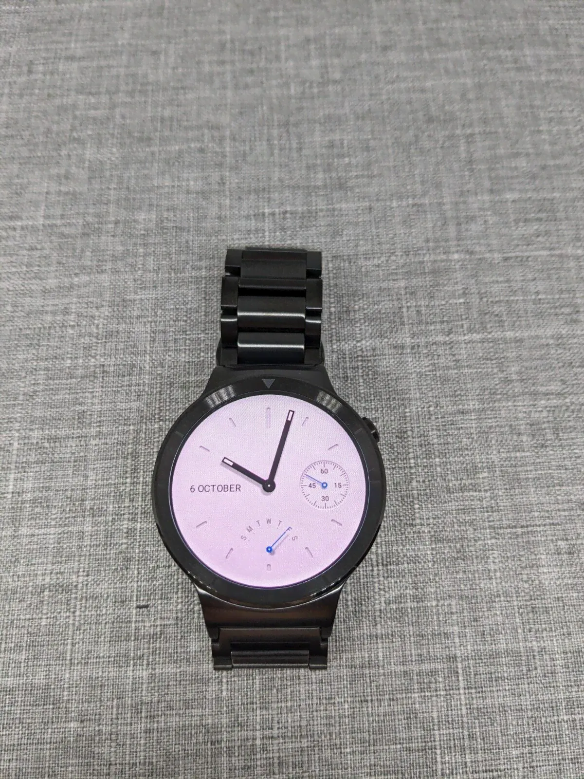 Huawei Watch 42mm Smartwatch (Black Stainless Steel) Excellent Condition