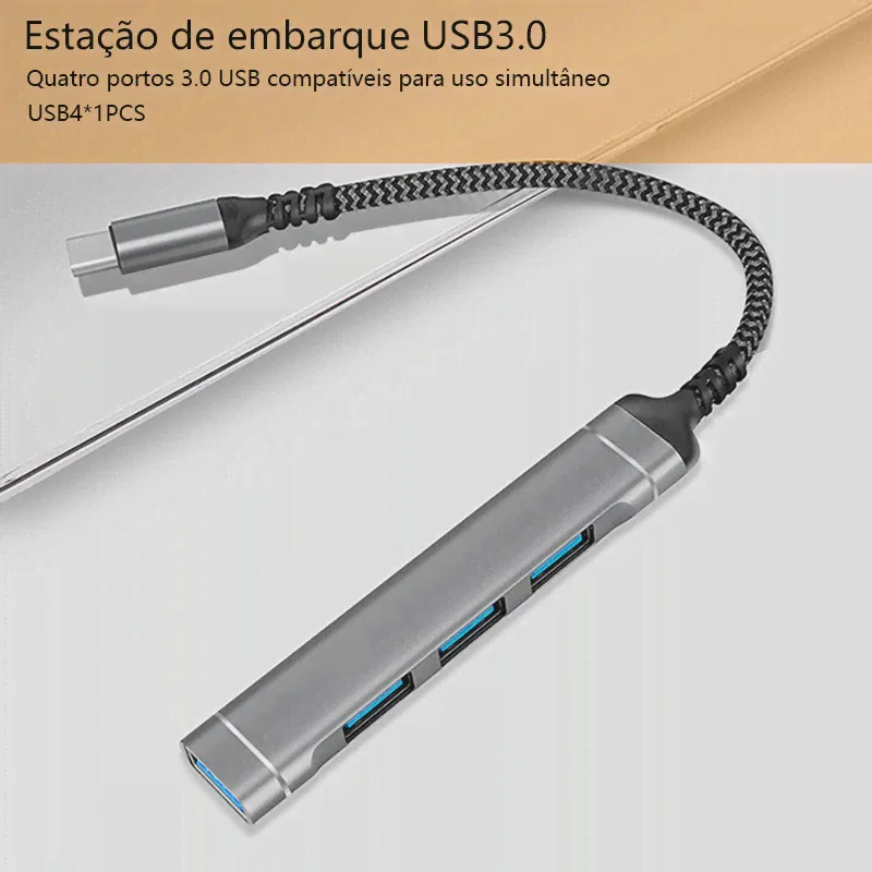 VEGGIEG USB-концентратор 3,0 Type C 3,1 4-Портовый Мультиразветвитель Адаптер OTG Для HUAWEI-0