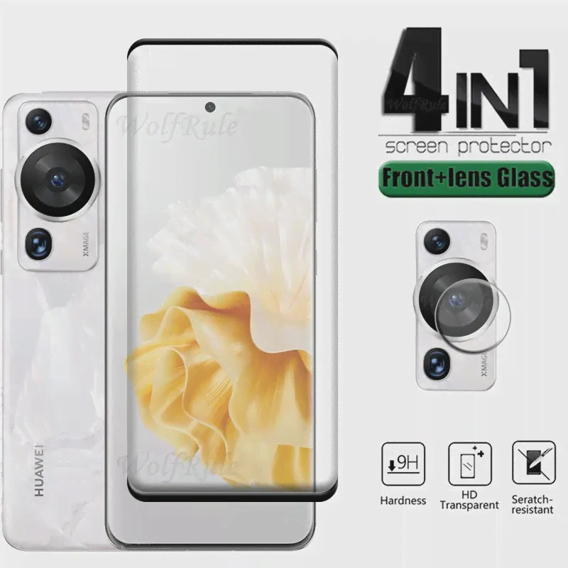 4-в-1 Для Huawei P60 Pro Стекло Для Huawei P60 Pro Защитное стекло HD Полноэкранная защита Для Huawei P60 P60 Pro Стекло объектива-0
